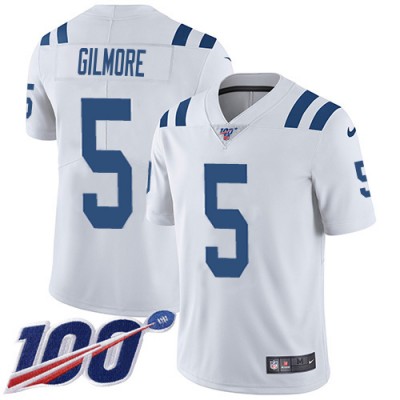 Nike Indianapolis Colts #5 Stephon Gilmore White Men's Stitched NFL 100th Season Vapor Limited Jersey Men's